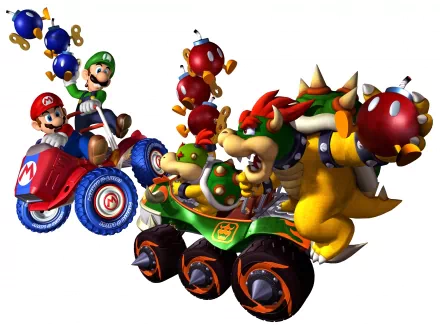 Bowser Mario video game Mario Kart Double Dash HD Desktop Wallpaper | Background Image