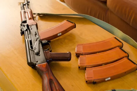 man made akm assault rifle HD Desktop Wallpaper | Background Image