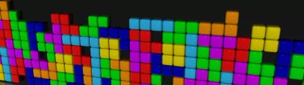 video game Tetris cube colorful 3D HD Desktop Wallpaper | Background Image