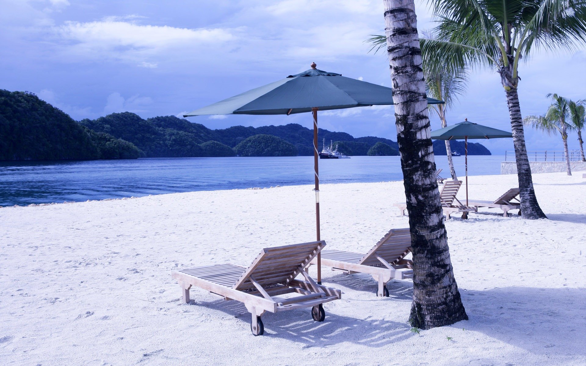 Download Sand Chair Ocean Beach Photography Tropical HD Wallpaper