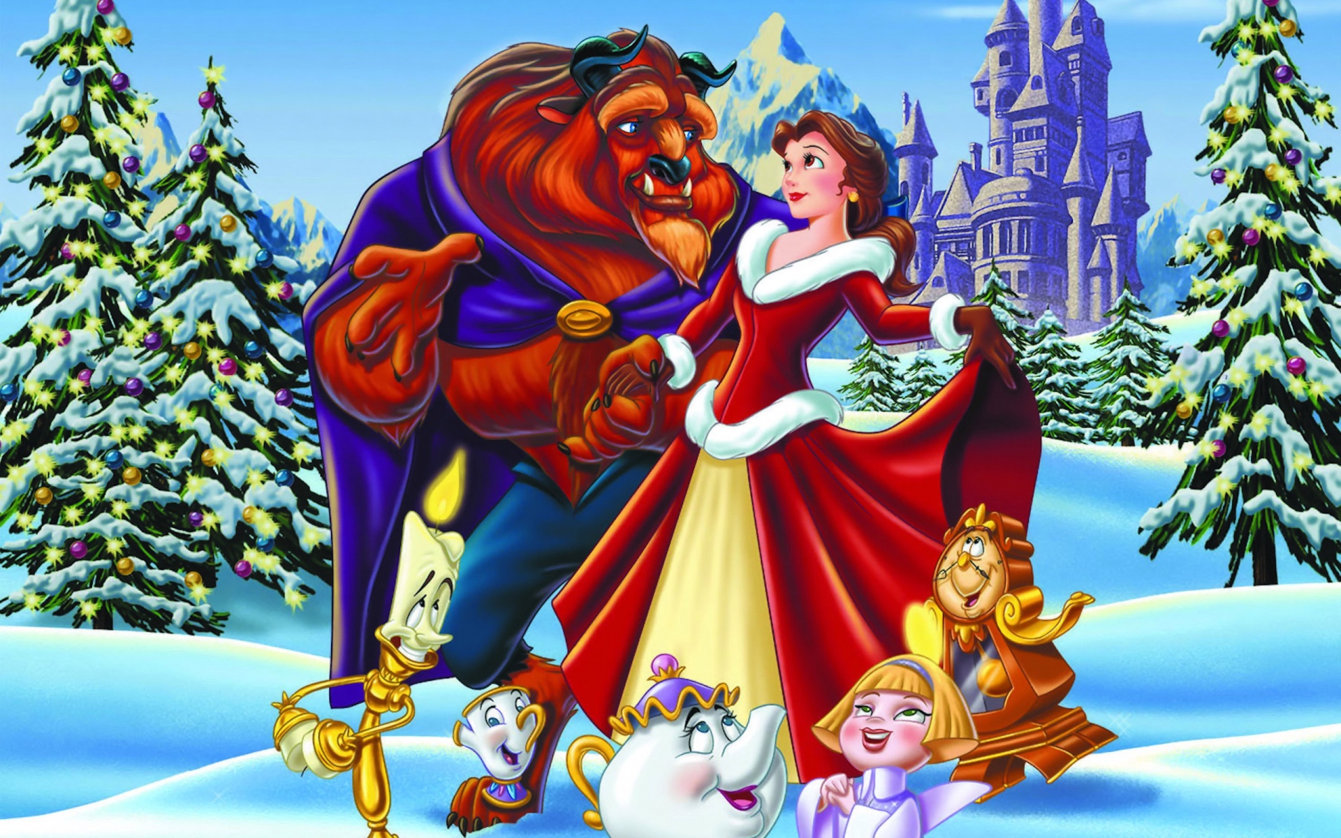 disneys beauty and the beast wallpaper