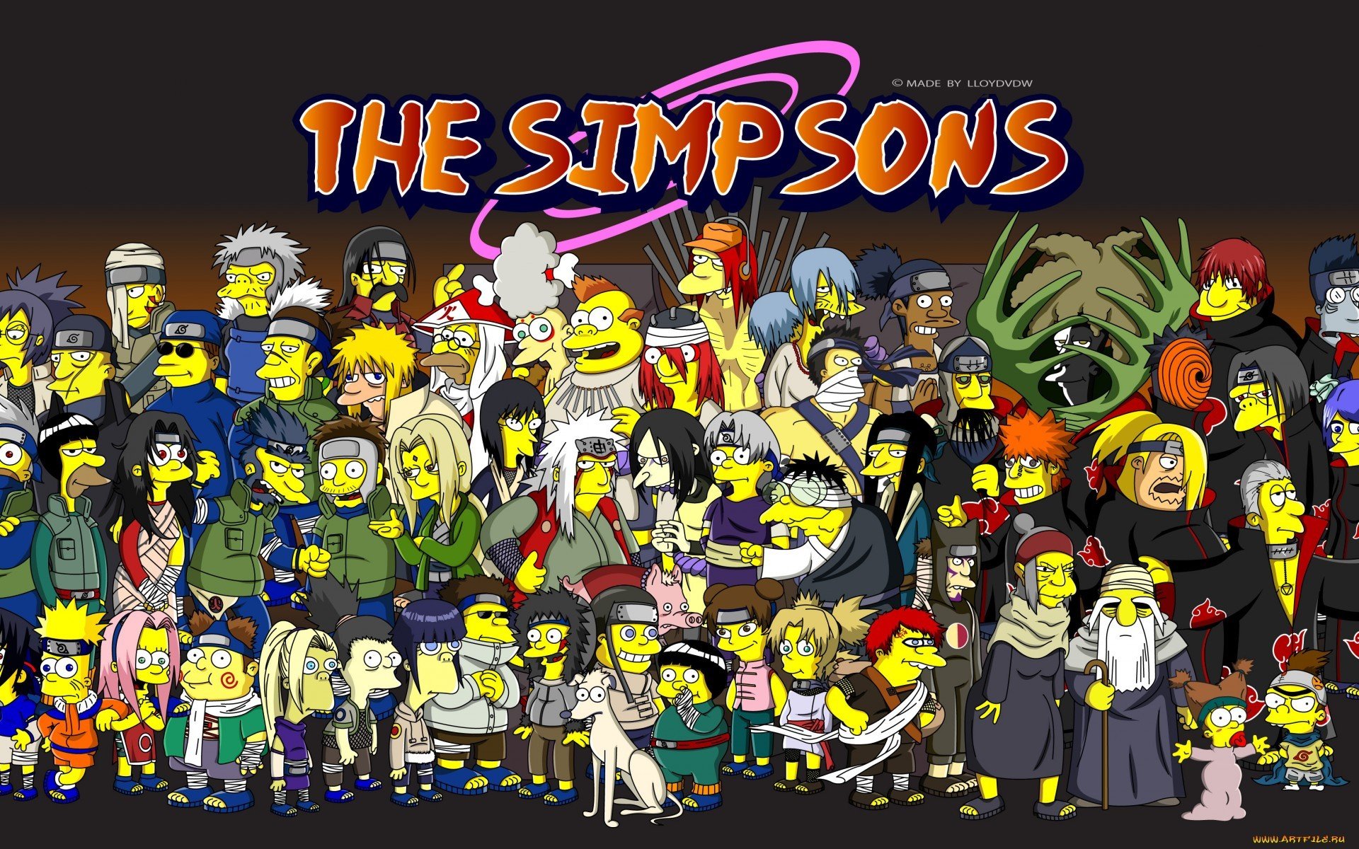 Download Cast TV Show The Simpsons HD Wallpaper