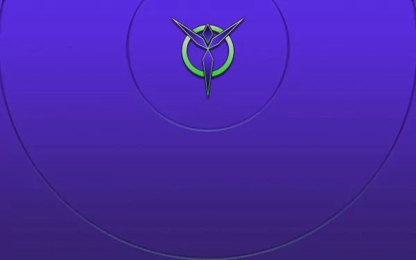 HD desktop wallpaper featuring the emblem from Planetside on a deep blue background.