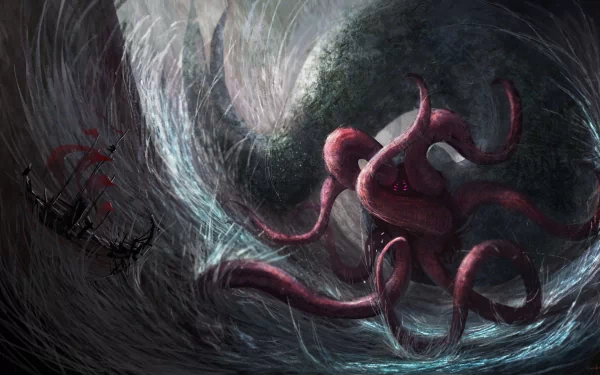 fantasy sea monster HD Desktop Wallpaper | Background Image