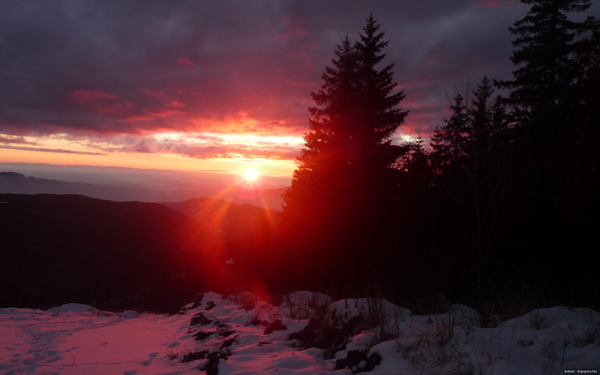 Download Nature Sunset HD Wallpaper | 1920x1200 | Wallpaper Abyss