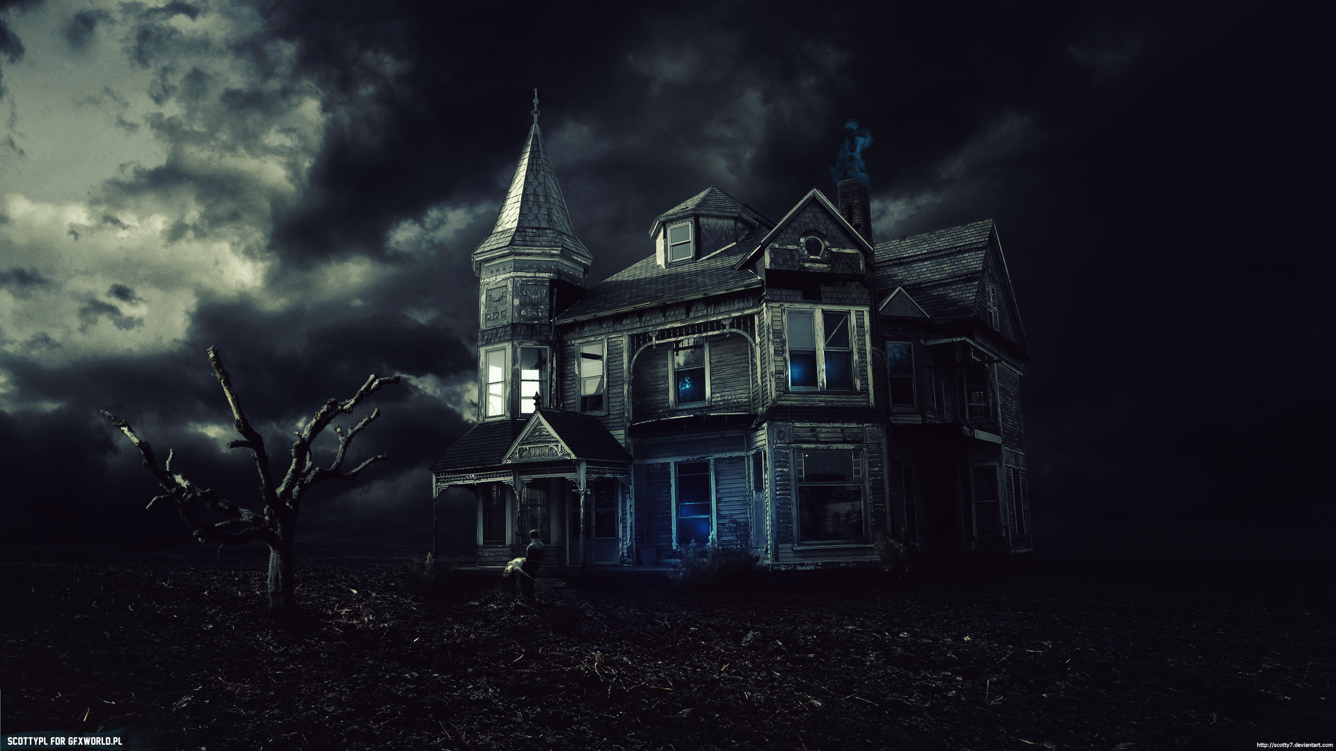 dark corner haunted house