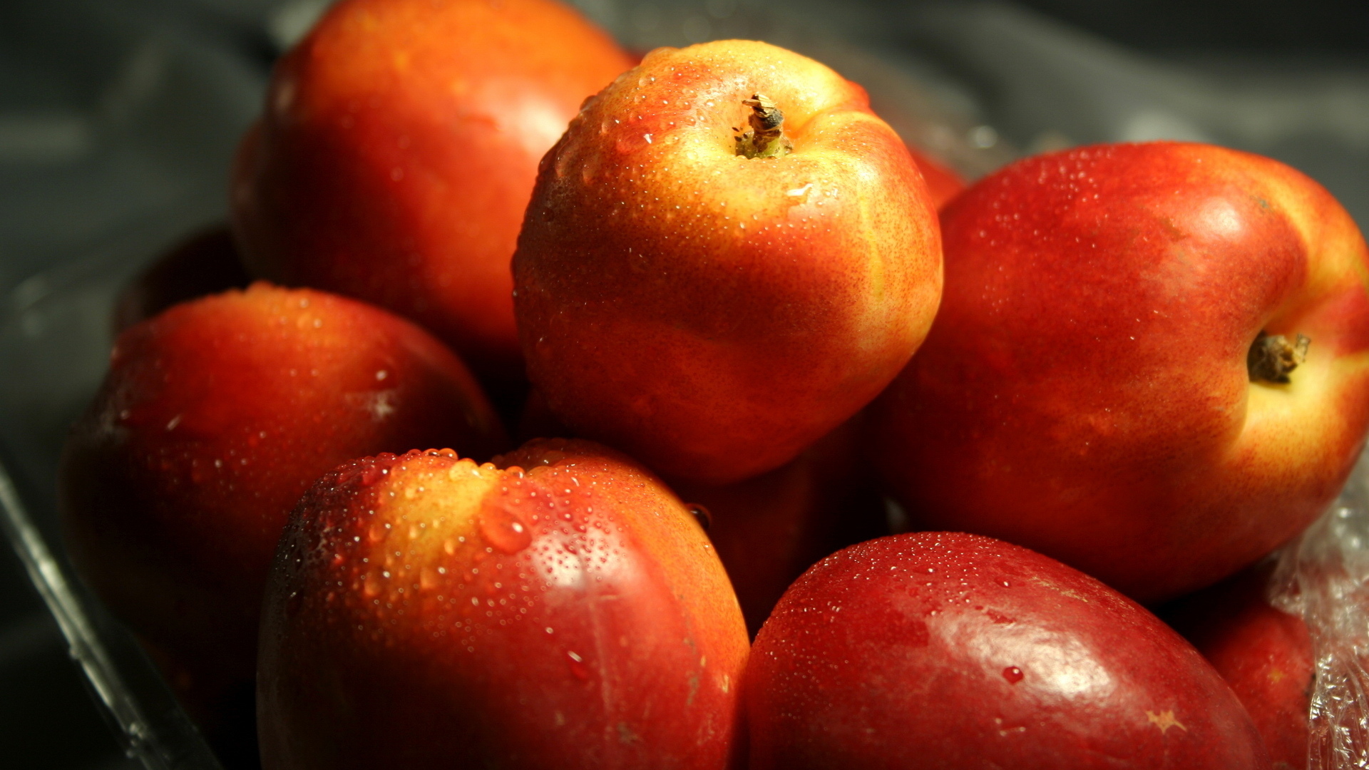 Background of bright and ripe nectarines in... - Stock Photo [90753502] -  PIXTA