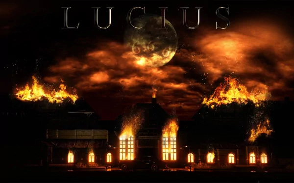 fire house lucius Dark Gaming house fire HD Desktop Wallpaper | Background Image