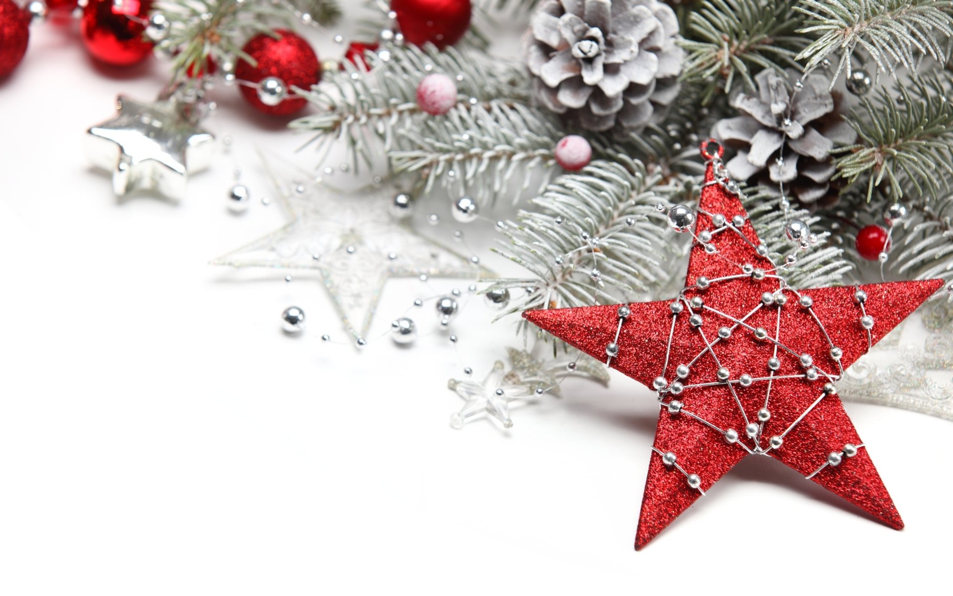 HD Wallpaper of Festive Christmas Ornaments for the Holiday Season