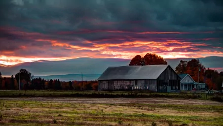 man made barn HD Desktop Wallpaper | Background Image