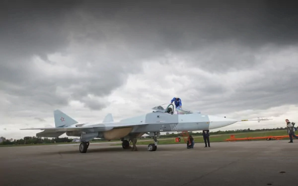 military Sukhoi Su-57 HD Desktop Wallpaper | Background Image