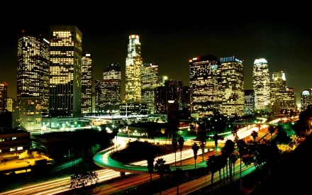 Los Angeles man made city HD Desktop Wallpaper | Background Image