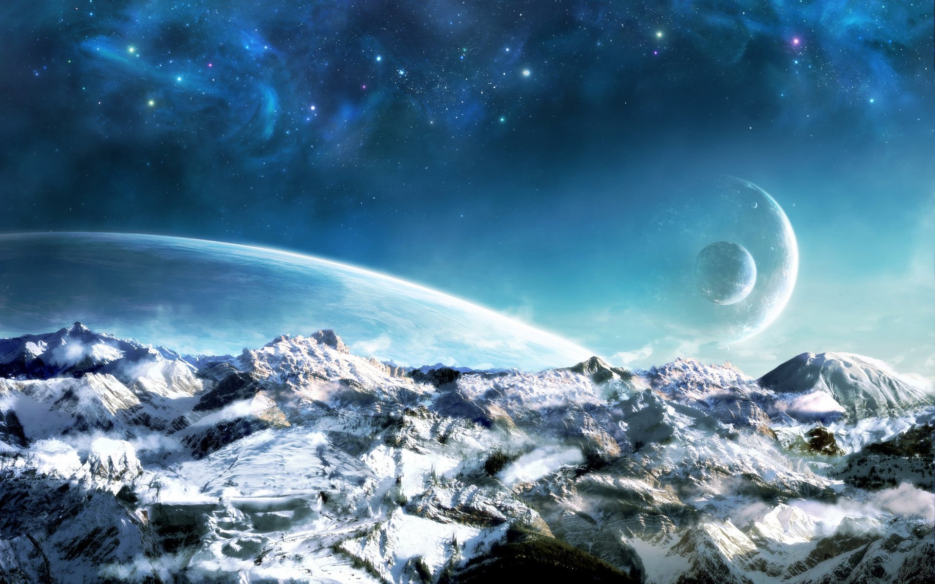 Download Sci Fi Planetscape HD Wallpaper