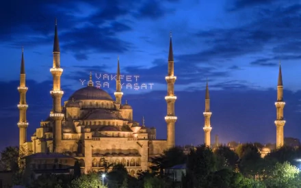 religious Sultan Ahmed Mosque HD Desktop Wallpaper | Background Image