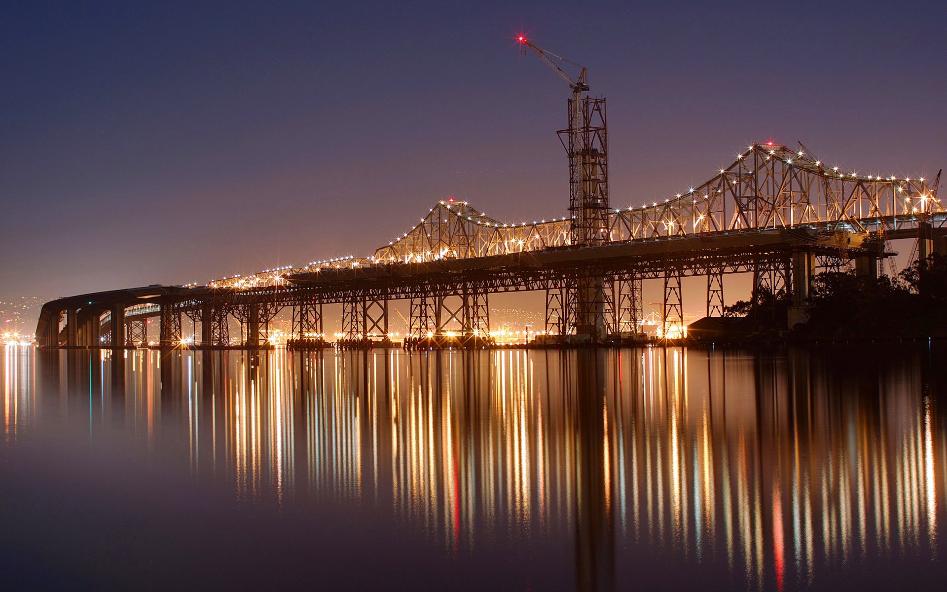 Download San Francisco Oakland Man Made Bay Bridge HD Wallpaper