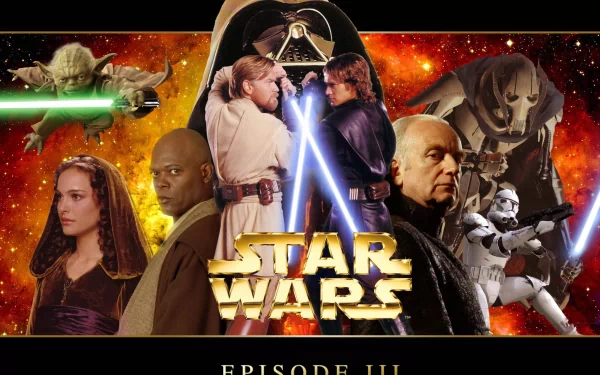Emperor Palpatine General Grievous Obi-Wan Kenobi Anakin Skywalker Mace Windu Padmé Amidala Yoda movie Star Wars Episode III: Revenge Of The Sith HD Desktop Wallpaper | Background Image