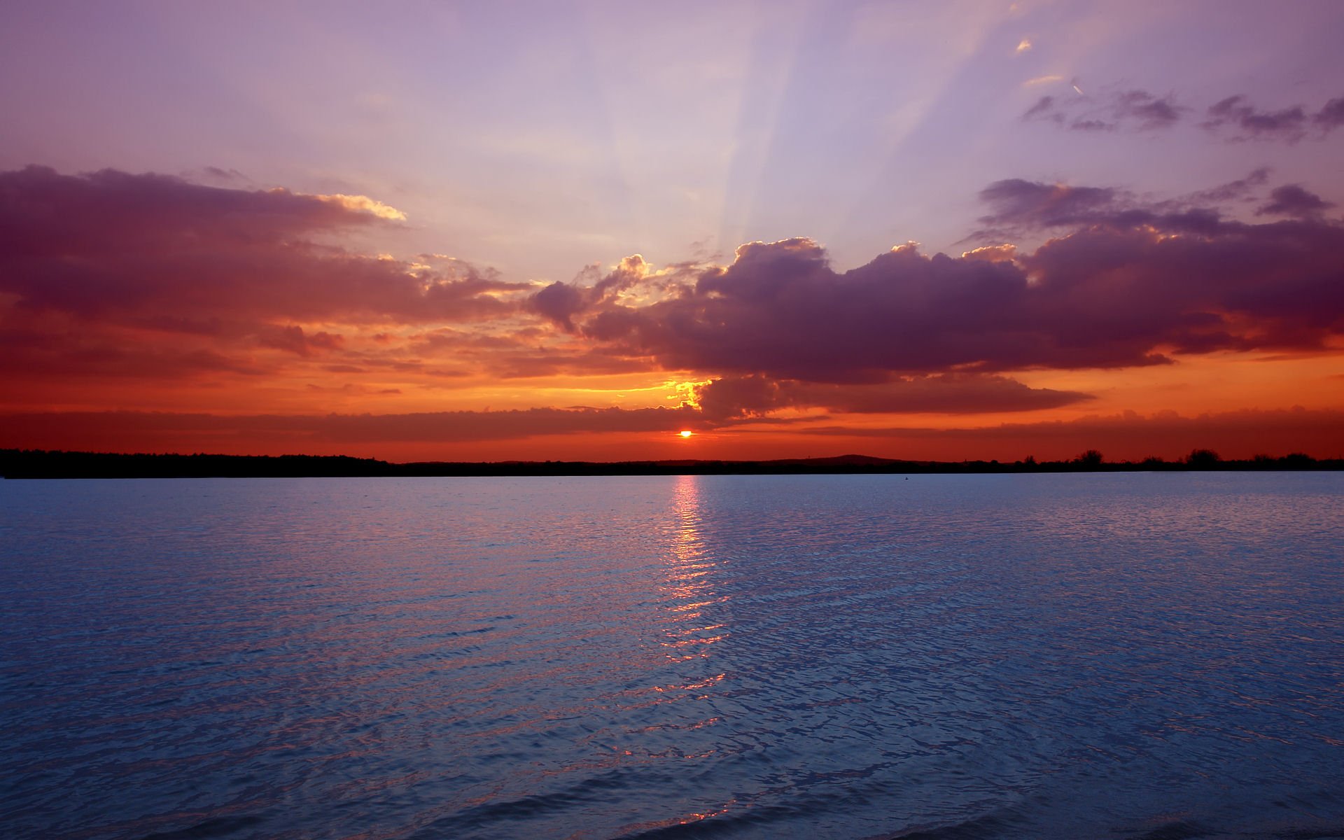 Download Nature Sunset HD Wallpaper