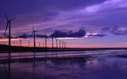 man made wind turbine HD Desktop Wallpaper | Background Image