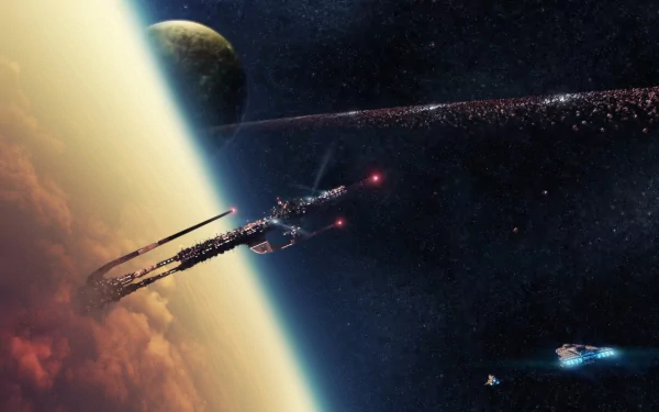 Sci Fi planetscape HD Desktop Wallpaper | Background Image