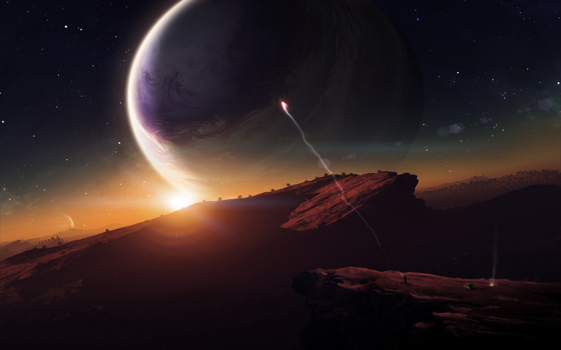 Download Sci Fi Landscape HD Wallpaper