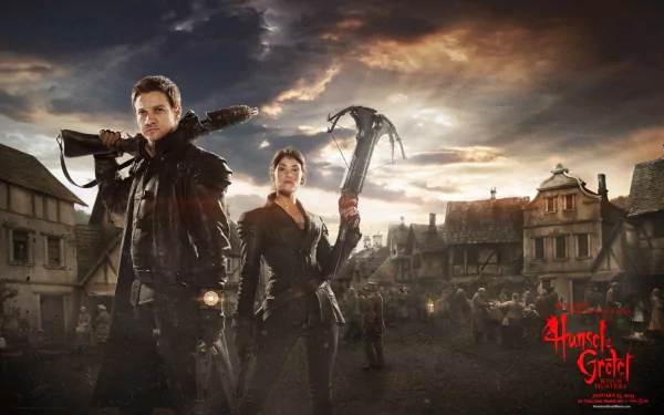Gemma Arterton Jeremy Renner movie Hansel & Gretel: Witch Hunters HD Desktop Wallpaper | Background Image