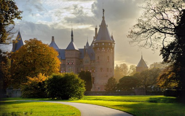Man Made Castle De Haar Castles Netherlands Utrecht HD Wallpaper | Background Image
