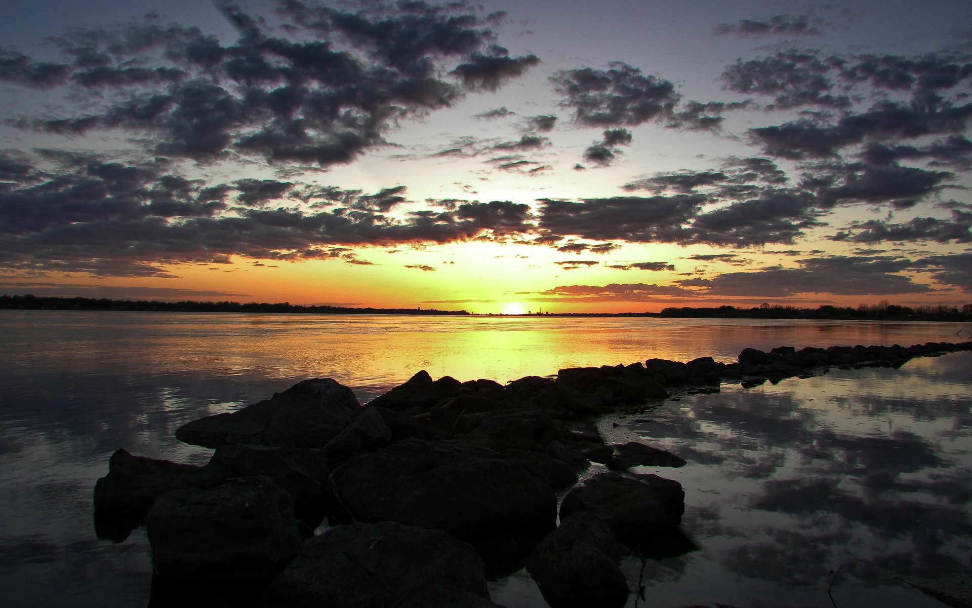 Download Nature Sunset HD Wallpaper | 1920x1200 | Wallpaper Abyss