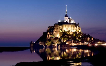 religious Mont Saint- Michel HD Desktop Wallpaper | Background Image