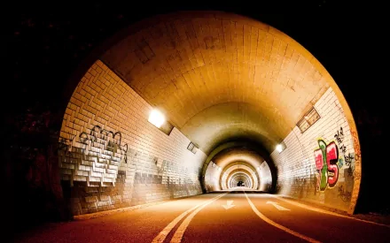 man made tunnel HD Desktop Wallpaper | Background Image