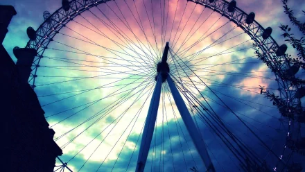 man made ferris wheel HD Desktop Wallpaper | Background Image