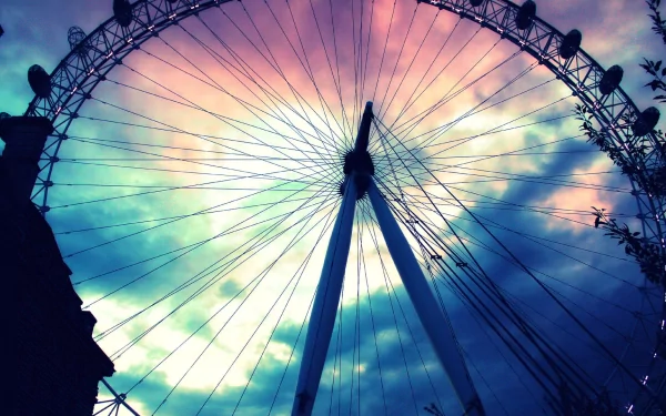 man made ferris wheel HD Desktop Wallpaper | Background Image