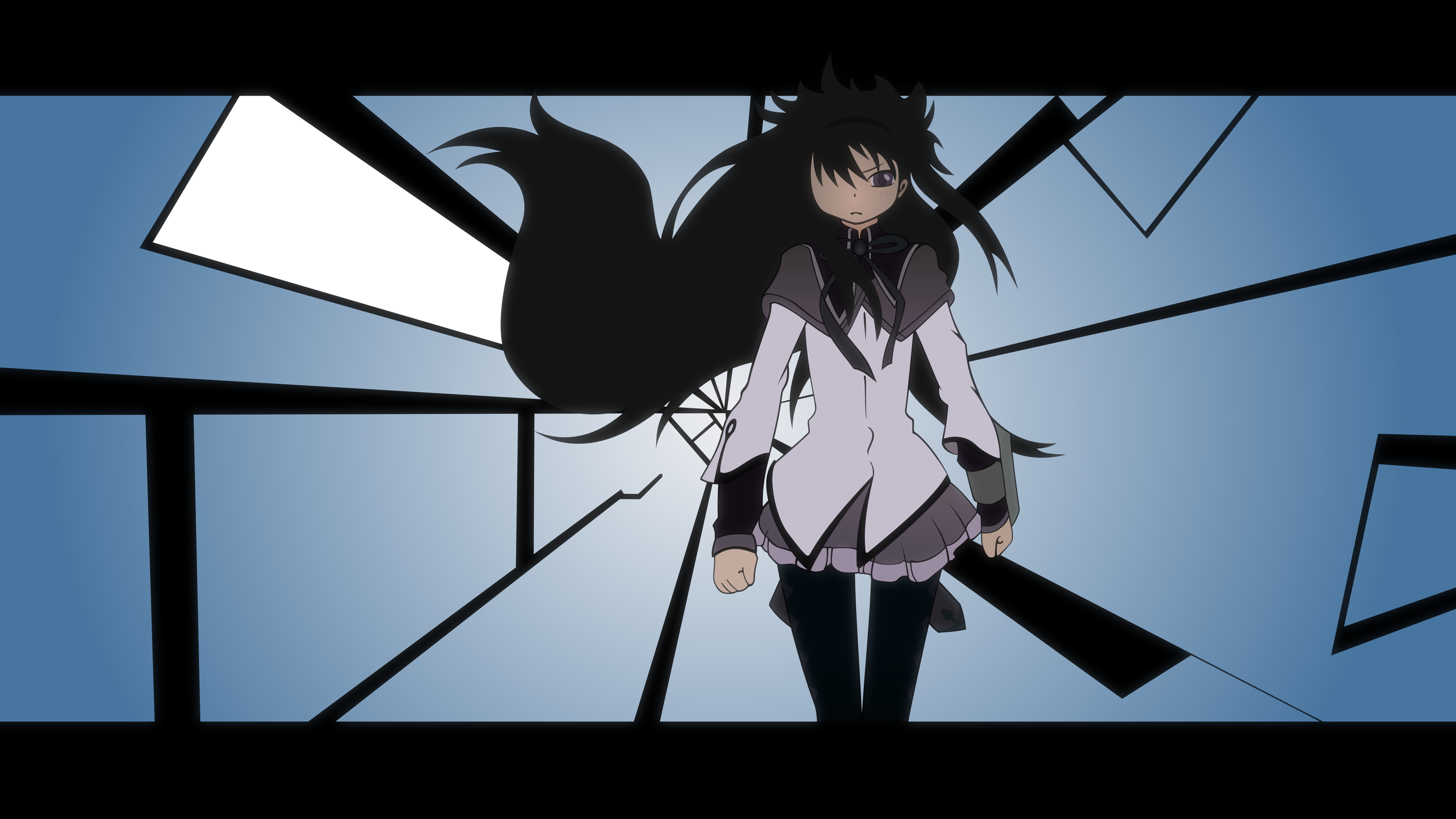 Wallpaper : madoka, Homura, anime, girl 1920x1080 - 4kWallpaper