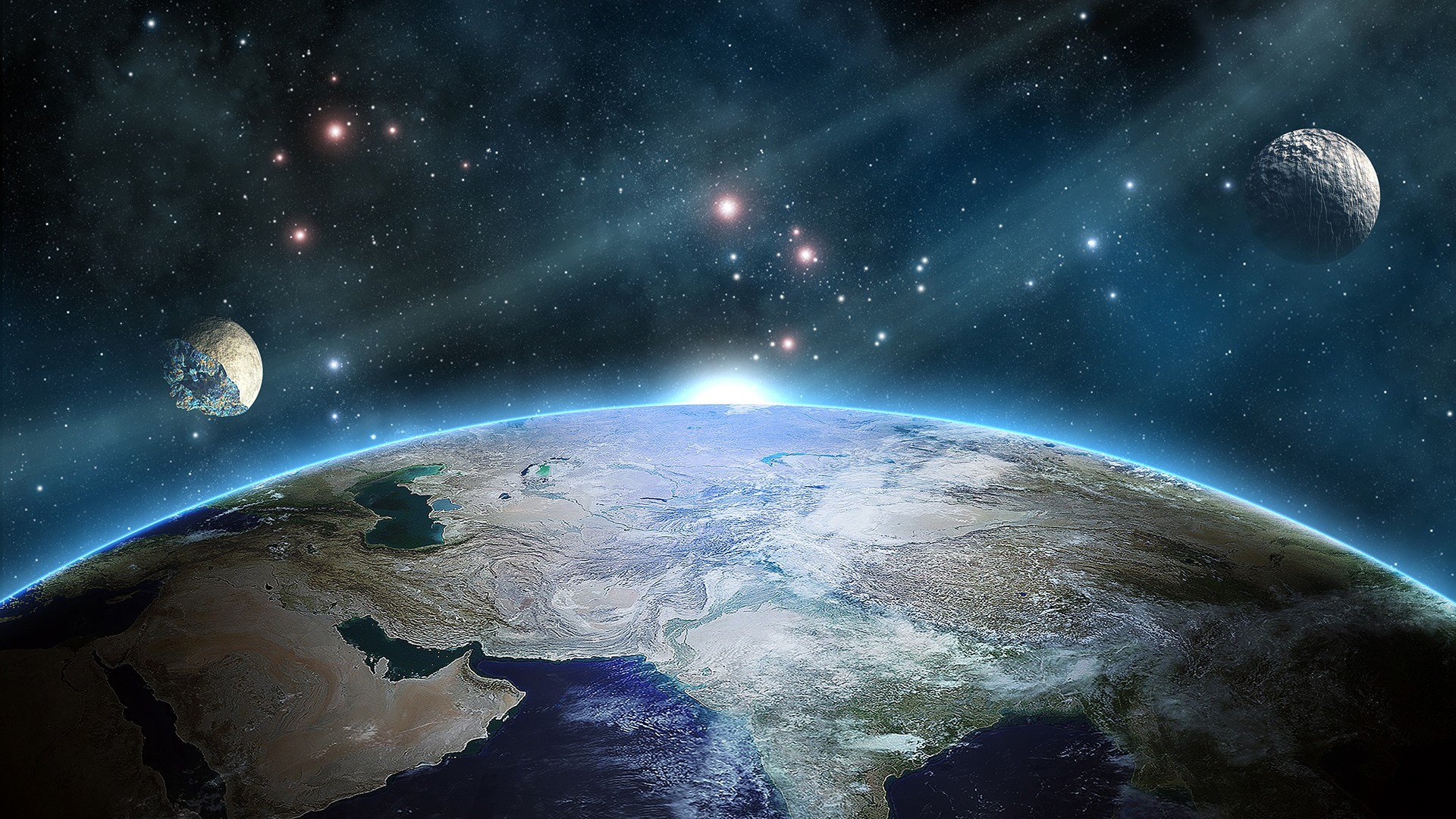Download Sci Fi Planetscape HD Wallpaper