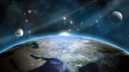 Sci Fi planetscape HD Desktop Wallpaper | Background Image