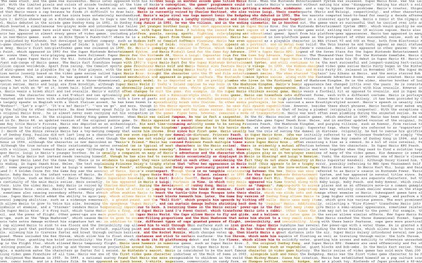 Video Game Super Mario Mario Typography HD Wallpaper | Background Image
