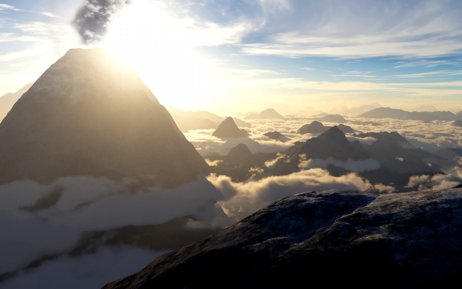 Download Nature Sunbeam HD Wallpaper