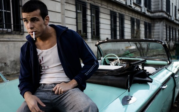 Celebrity Mario Casas Actor Spanish Classic Car Cigarette Black Hair HD Wallpaper | Background Image