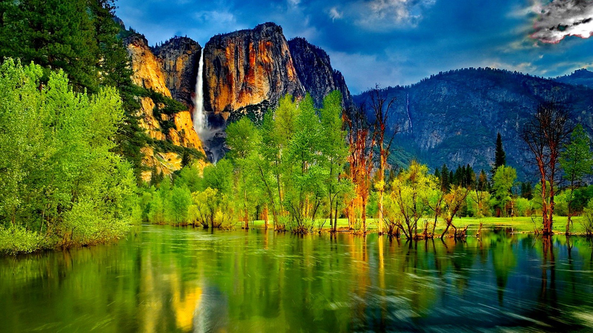 Waterfall Full HD Wallpaper and Background Image | 1920x1080 | ID:367710