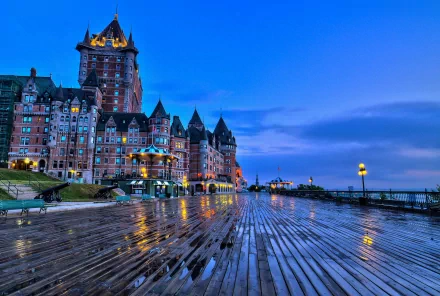 hotel man made Château Frontenac HD Desktop Wallpaper | Background Image