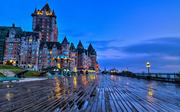 hotel man made Château Frontenac HD Desktop Wallpaper | Background Image