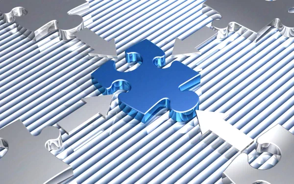 CGI 3D man made puzzle HD Desktop Wallpaper | Background Image