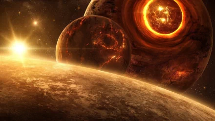 Sci Fi planetscape HD Desktop Wallpaper | Background Image