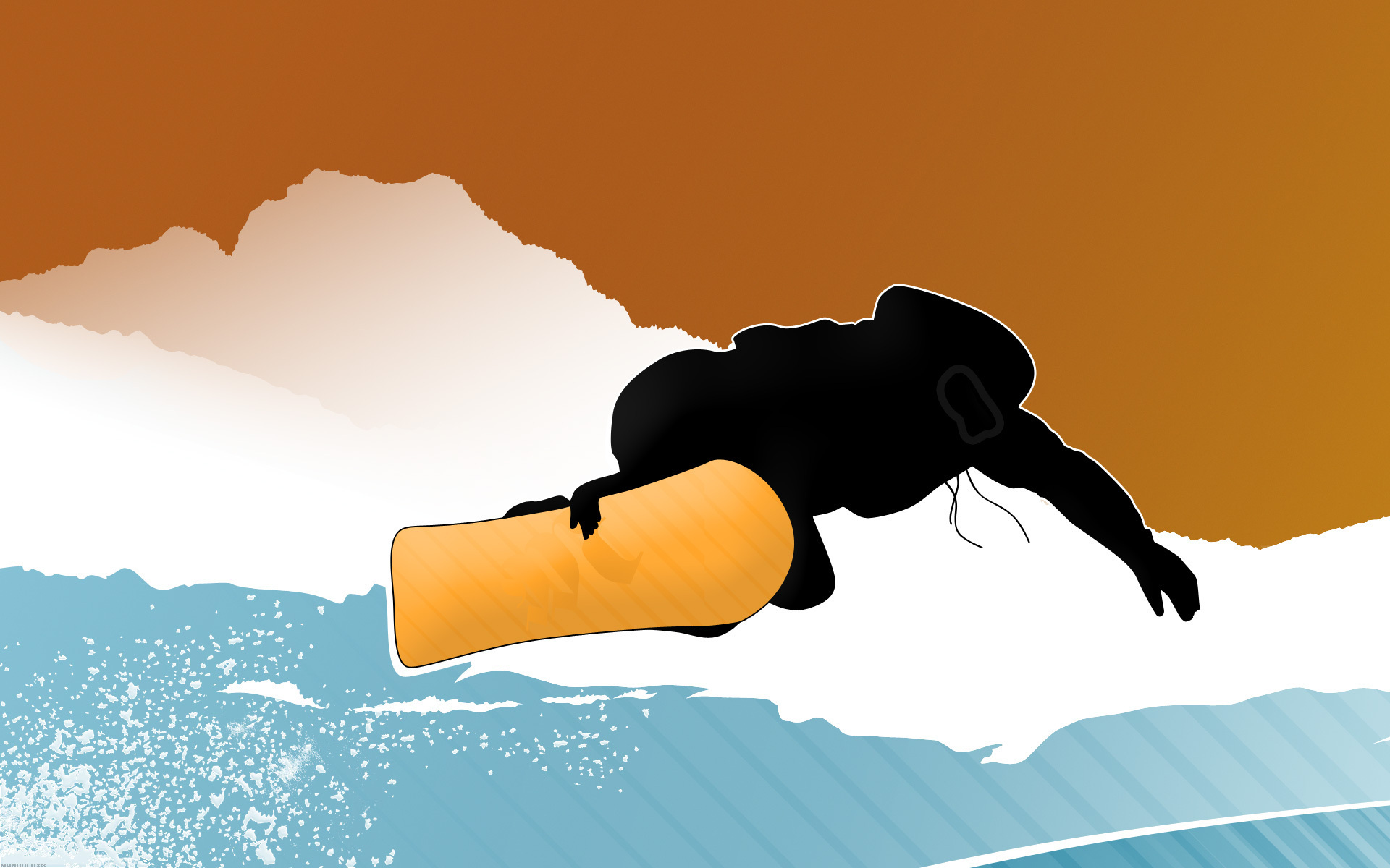 Download Artistic Snowboarding HD Wallpaper