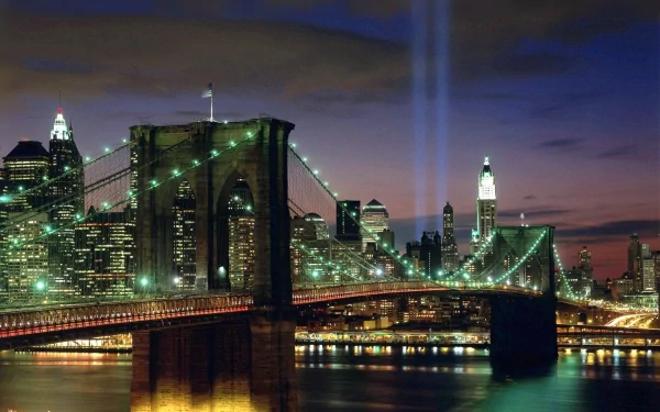 man made Brooklyn Bridge HD Desktop Wallpaper | Background Image