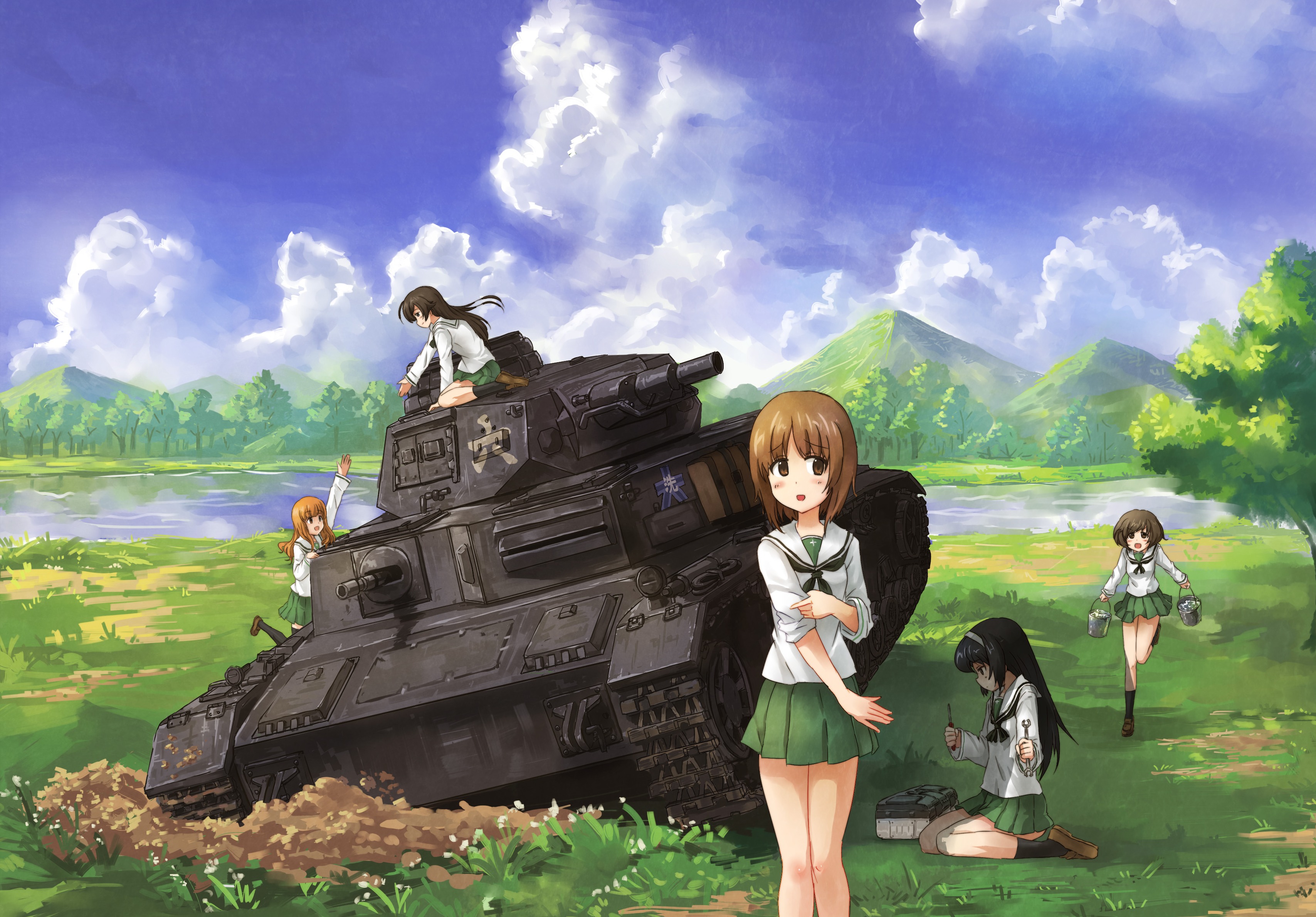 Anime Girls Und Panzer 4k Ultra HD Wallpaper Anime Girls Und Panzer 4k Ultra HD Wallpaper