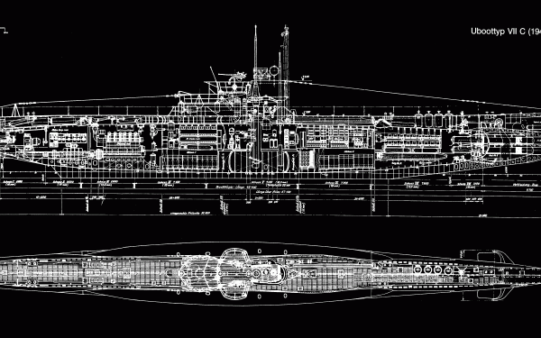 Military German Type VII submarine Warships German Navy Submarine HD Wallpaper | Background Image