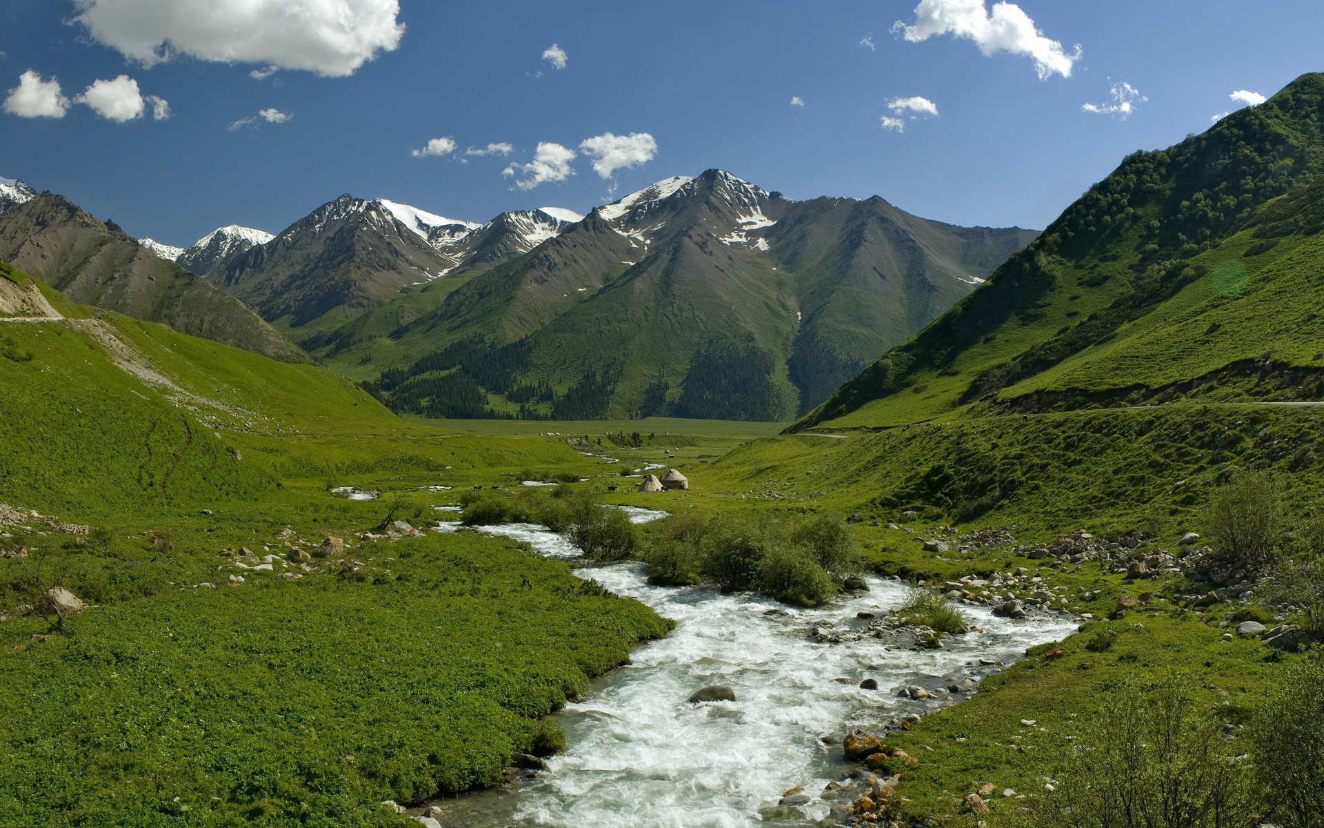 Download wallpaper 1920x1080 mountains, ice, snow, river, landscape full  hd, hdtv, fhd, 1080p hd background