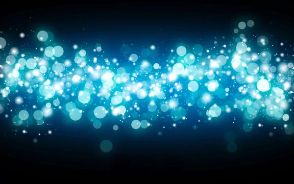 Abstract blue design featuring a vibrant array of luminous circles against a dark background, creating a dynamic and engaging visual experience. This 4K Ultra HD wallpaper enhances any desktop.