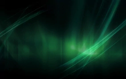 An abstract green design featuring smooth, flowing lines and gradients, serving as a dynamic HD PC desktop wallpaper and background.