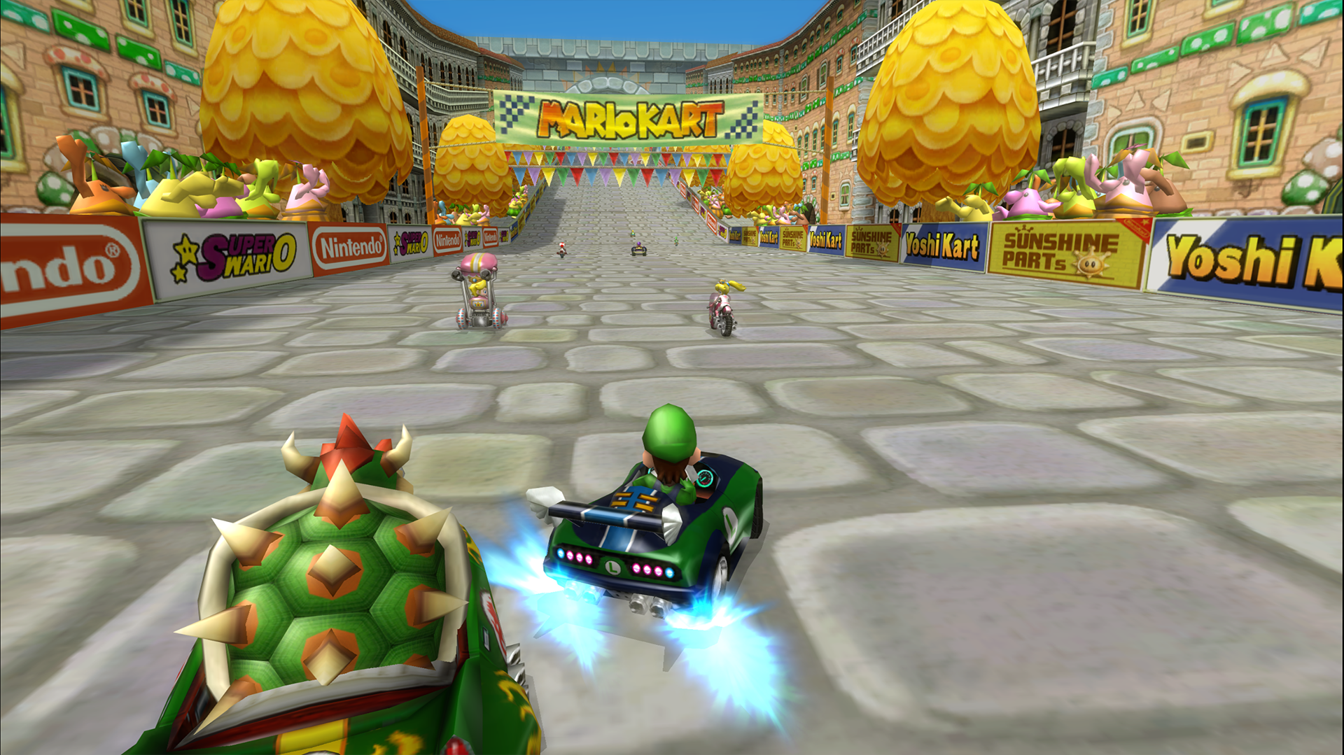 Video Game Mario Kart Wii HD Wallpaper Background Image.